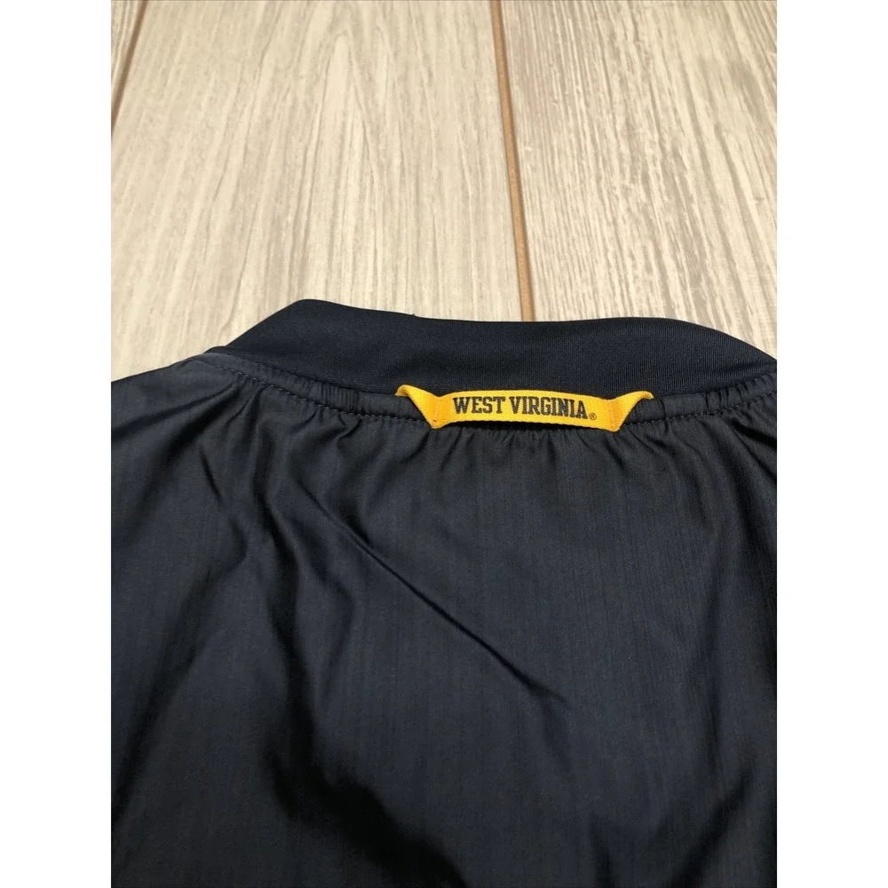 New Nike Mens West Virginia Mountaineers Hybrid‎ Jacket Shirt Size Medium Navy